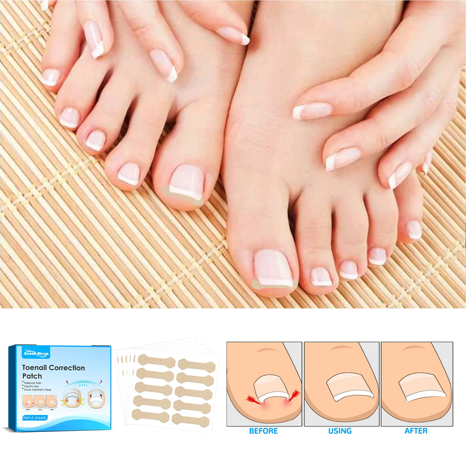 

50/60 шт., корректор для вросших ногтей