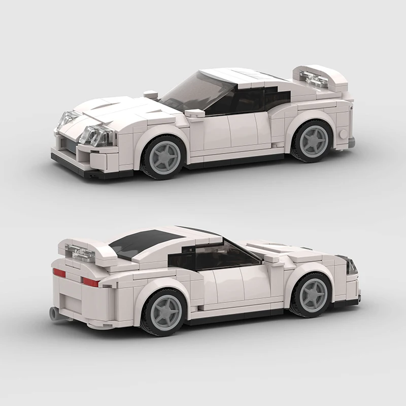 MOC City Car Vehicle Speed Champion Racer Fast &amp Furious A80 Supra V2 Спортивные строительные блоки Кирпичная
