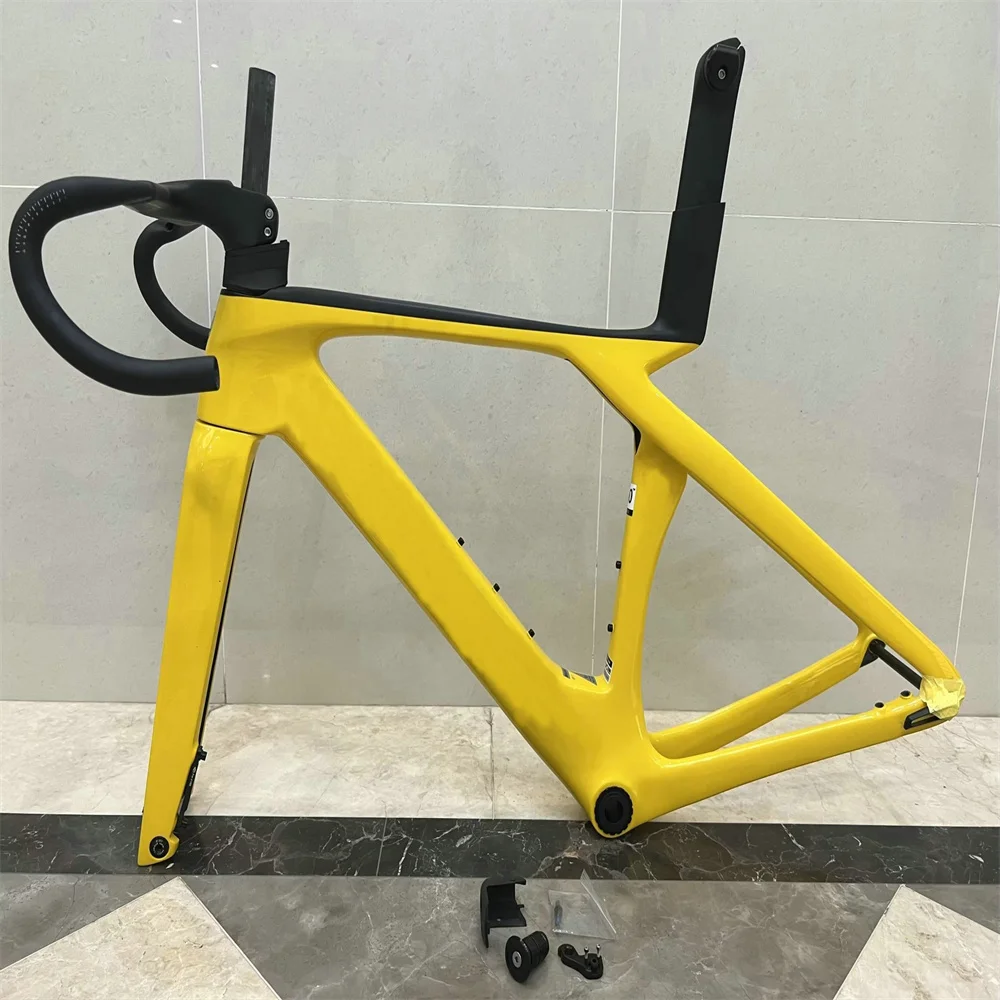 60 цветов SLR 9 DISC Carbon Road Gen 7 Велосипедная рама Желтый с рулем XDB DPD Доставка