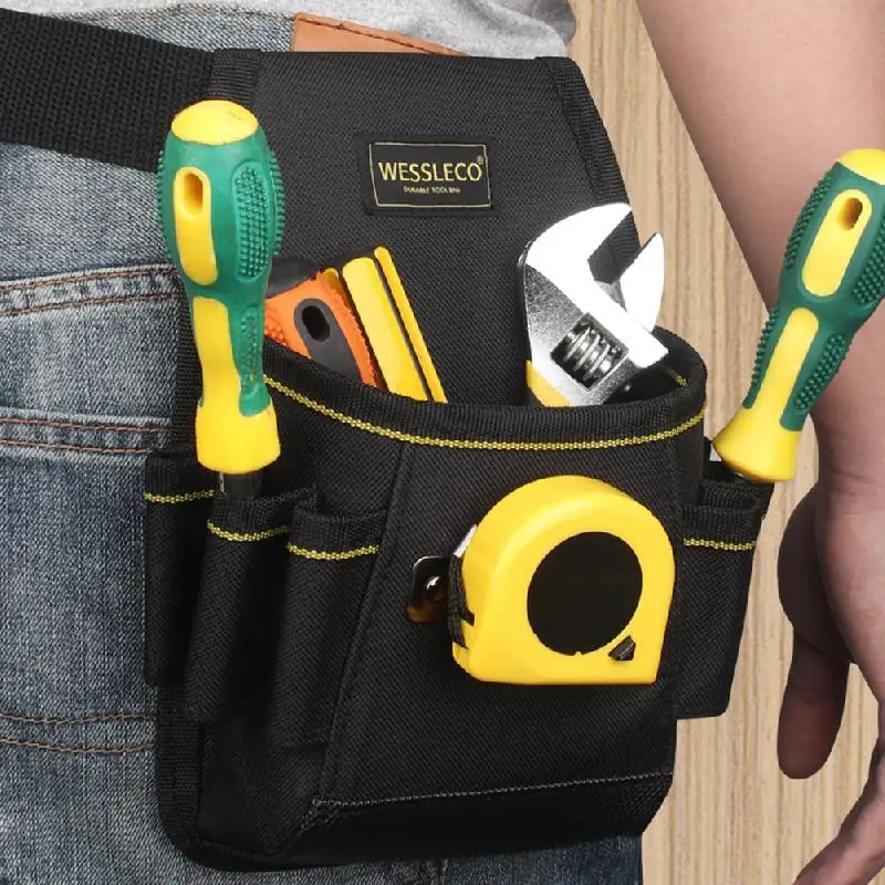 UYANGG Tool Bag 600D Oxford Tool Belt for Electrician Technician Waist Pocket Pouch Small Tool Bag With Belt Screwdriver Holder
