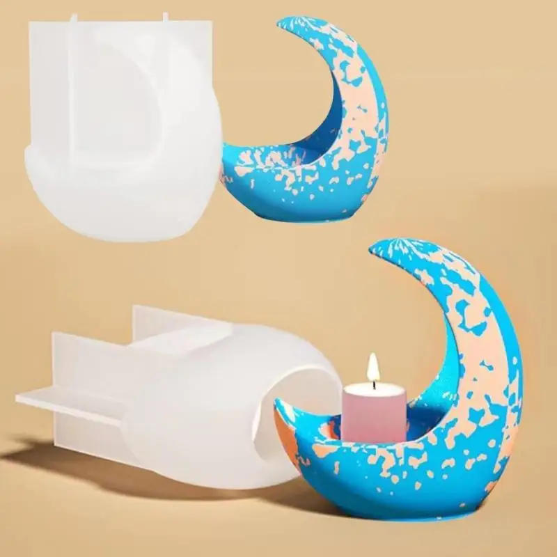 Силиконовая форма сделай сам для подсвечника в виде полумесяца