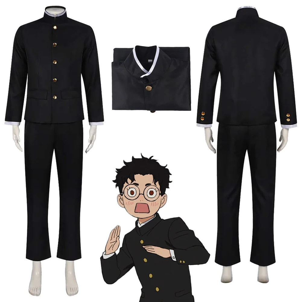 Кен Такакура Косплей Костюм Аниме Дэна Дандан Окарон Школьная форма Черная