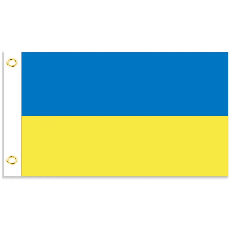 

Ukraine National Flag 90*150cm Digital Printing Flag No. 4 Ukraine Hanging Flag Polyester 100D Warp Knitted Fabric Bunting Flag
