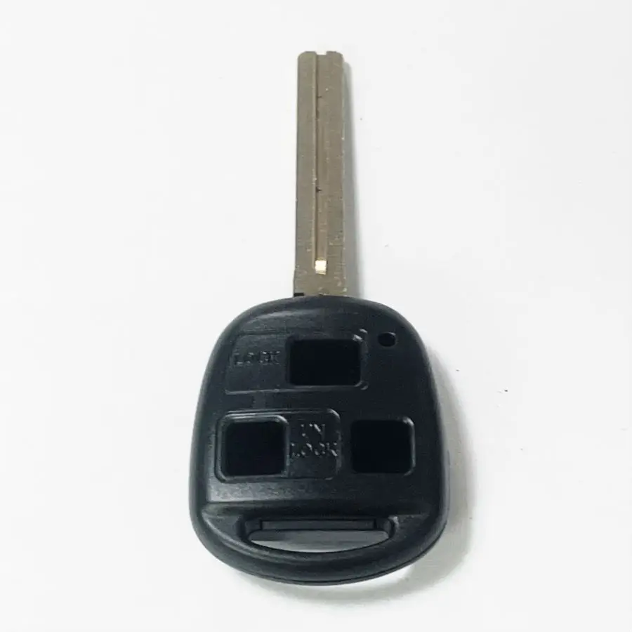 

ECUTOOL 3 Buttons Car Remote Key Shell Case Fob For Toyota Yaris Avensis Corolla RAV4 Echo Camry Toy48 Toy43 Uncut