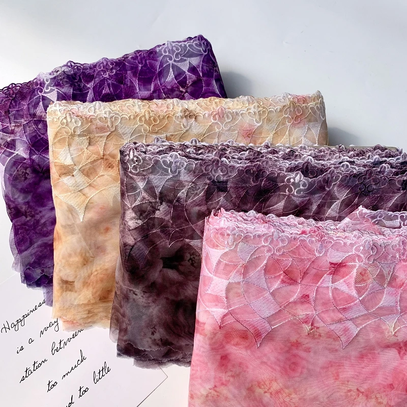 

13Yards Floral Embroidered Lace Fabric Bra Underwear Lingerie Wedding Dress Sewing Trimmings New Arrivals