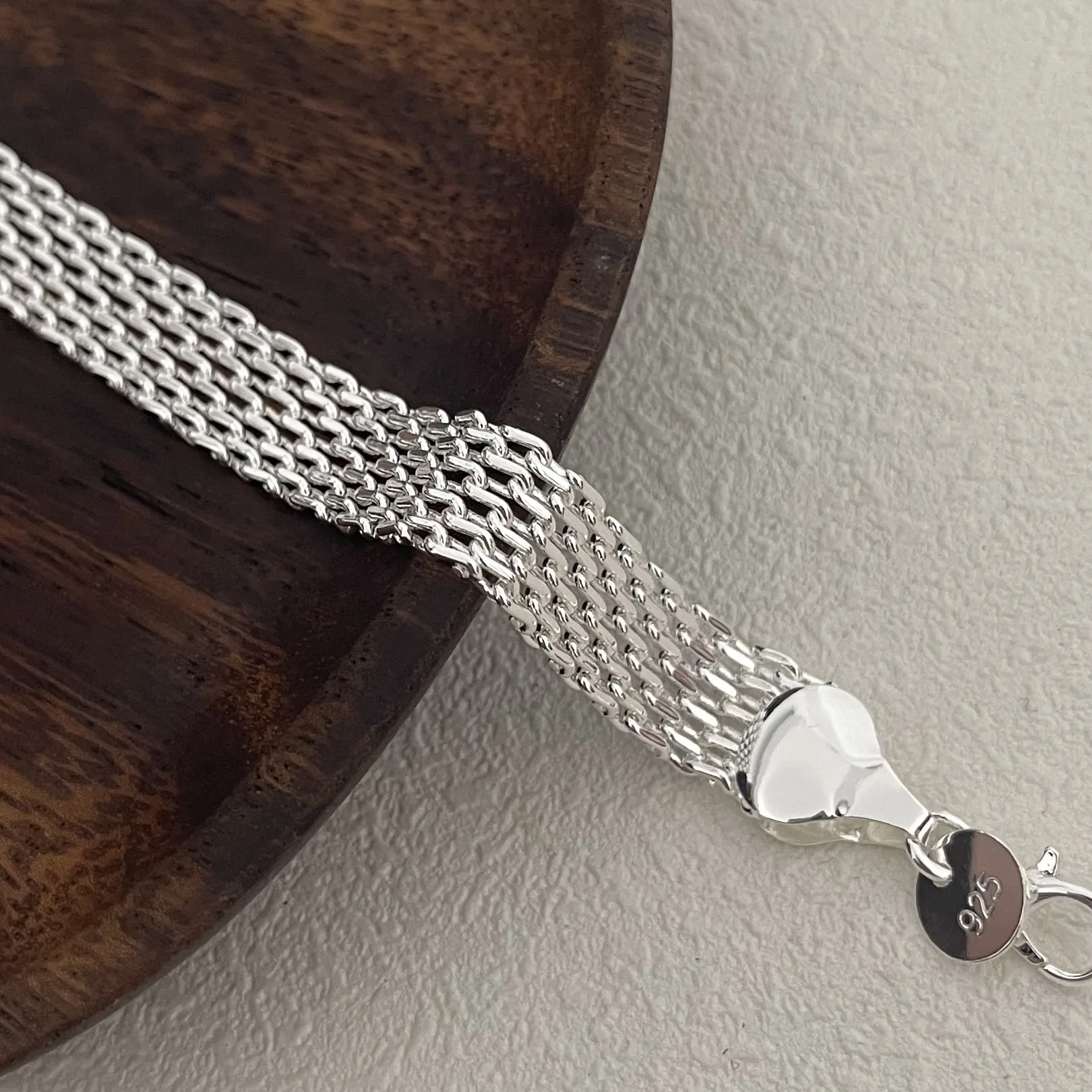 Широкий браслет JMYUMI из серебра 925 пробы для женщин и мужчин