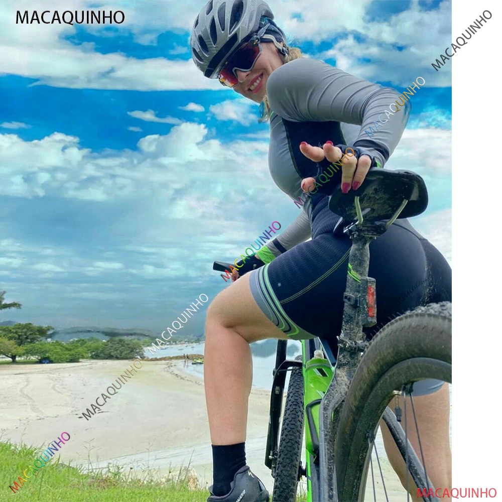Women's Long Cycling Jumpsuit Free Shipping To Brazil Macaquinho De Ciclismo Bike Store Promotion Triathlon Set |