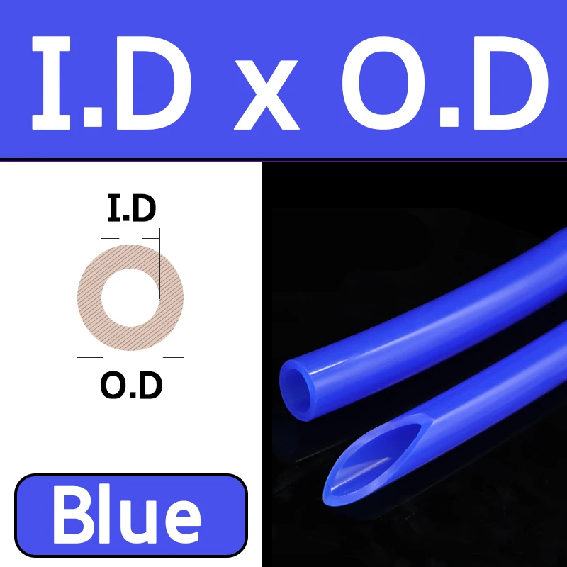 

Длина 2 м, внутренний диаметр 1 ~ 8 мм, синий силиконовый шланг, автомобильный вакуумный резиновый шланг, гибкая термостойкая трубка воздушного насоса