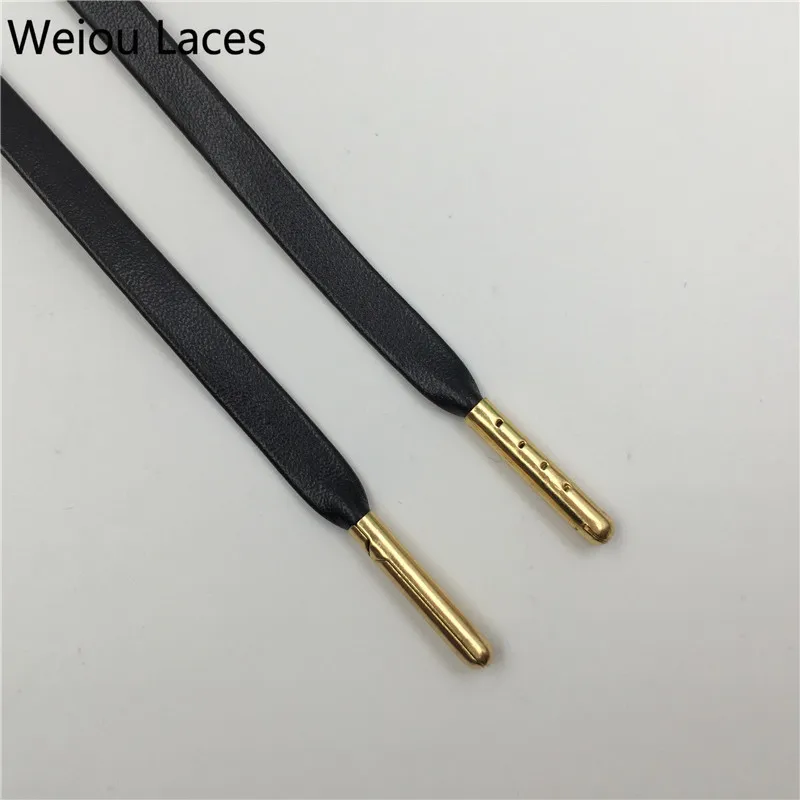 Hot Deals Cool 7MM Luxury String Goat/Sheepskin PU Leather Lacet Business White Collar Useful Cordon High-end 30 Pairs Wholesale