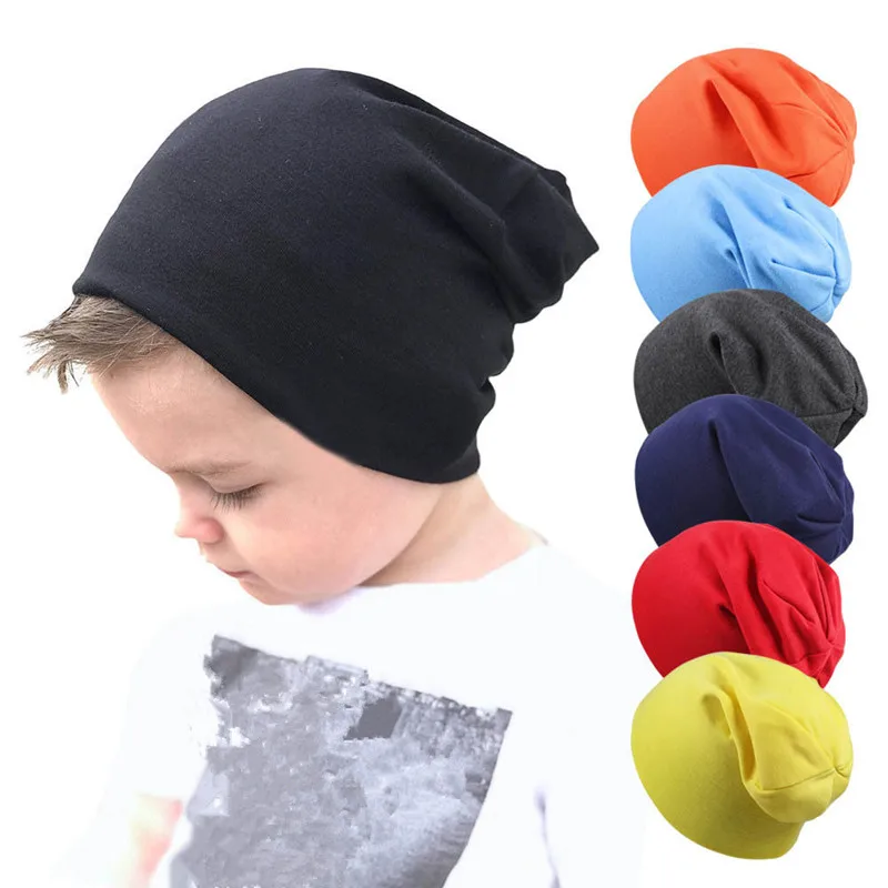 

Baby Adjustable Hats Spring Autumn Baby Beanie Hat Scarf for Boys Girls Knitted Cap Winter Keep Warm Solid Color Children Hat