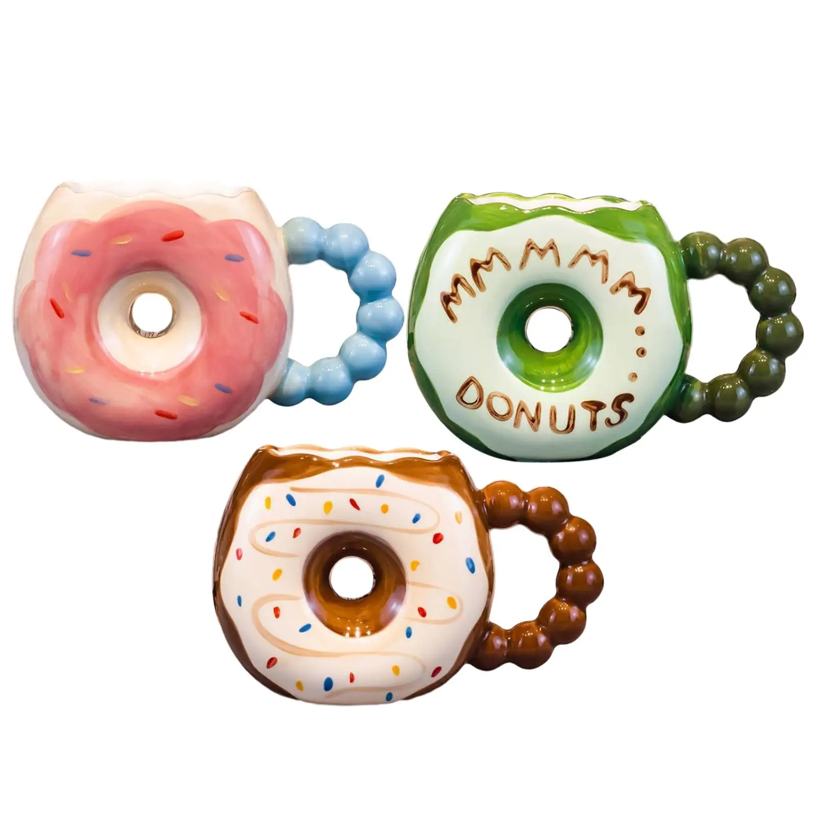 

Ceramic Mug Donuts Mug Espresso Cup Free DIY for Beverage Office Espresso
