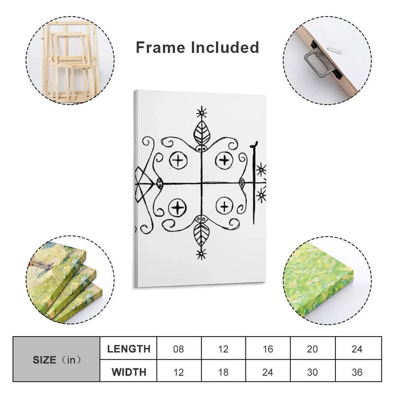 Papa Legba Voodoo Veve Холст Картина декоративные картины для гостиной Украшение дома