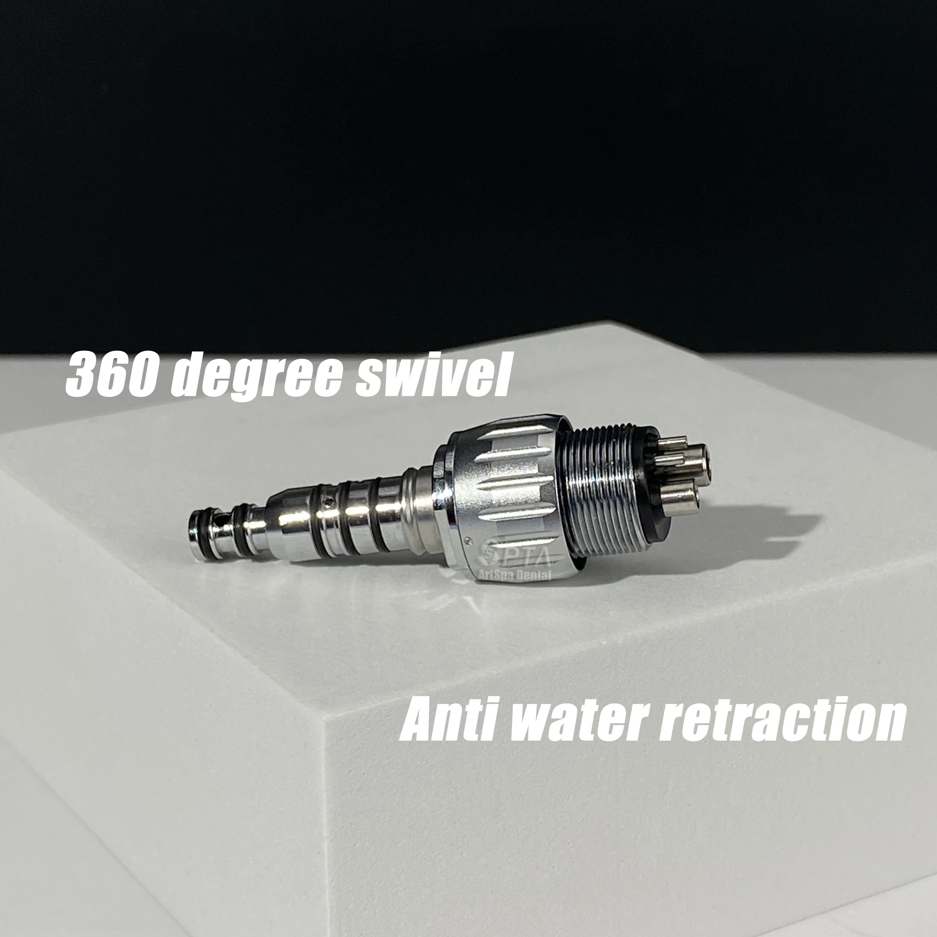 

SPTA Dental 4 Hole Quick Coupler Spare Parts Coupling Multiflex Brushes Bearing Connector Compatible With KAVO Handpiece Turbine