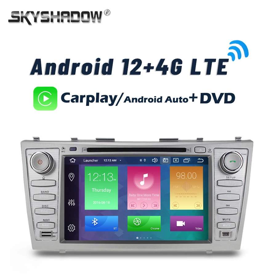 Carplay DSP 4G LTE Android 8. 0 8G + 11 GB 8-ядерный автомобильный DVD-плеер Wifi GPS карта RDS радио Bluetooth