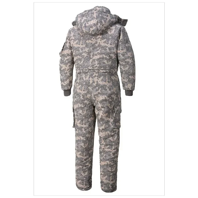 Зимний водонепроницаемый комбинезон для мужчин и женщин цельный лыжный пуховый