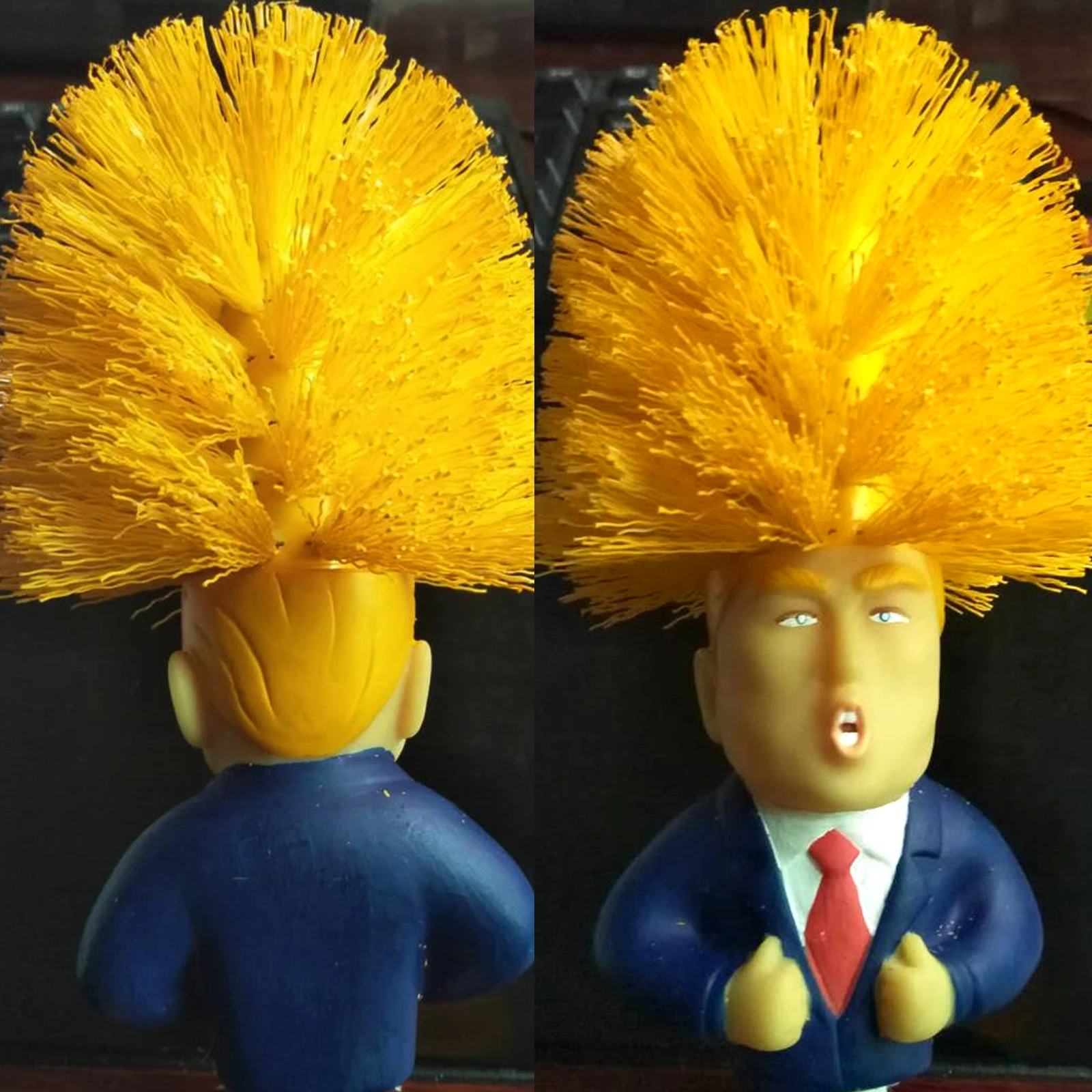 Одна штука забавной пластиковой туалетной щетки Трампа, практичный инструмент для уборки дома, прочный набор аксессуаров для ванной комнаты.