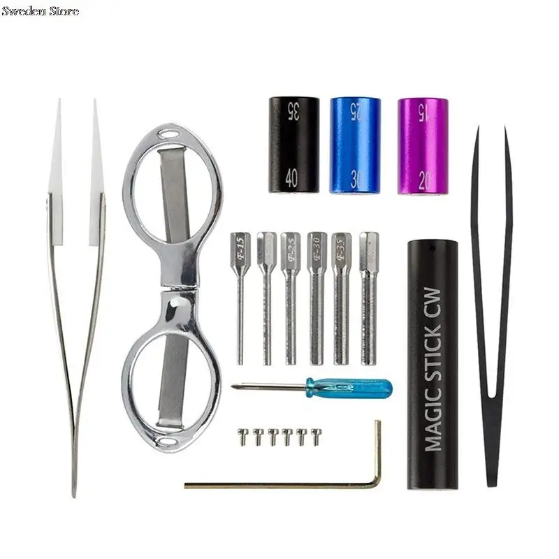 Tweezers Magic Stick CW Coiling Wire Coil Jig Winding Pliers DIY Tool Set
