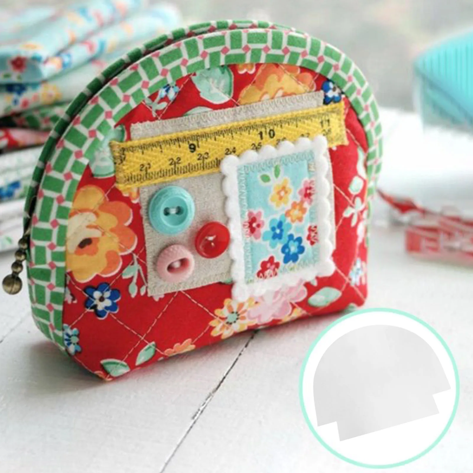 

2022 Sewing Ruler Template For Wallet Acrylic Multifunctional Handbag Purses Patchwork Guide Stencil Manual Tool For Beginners &