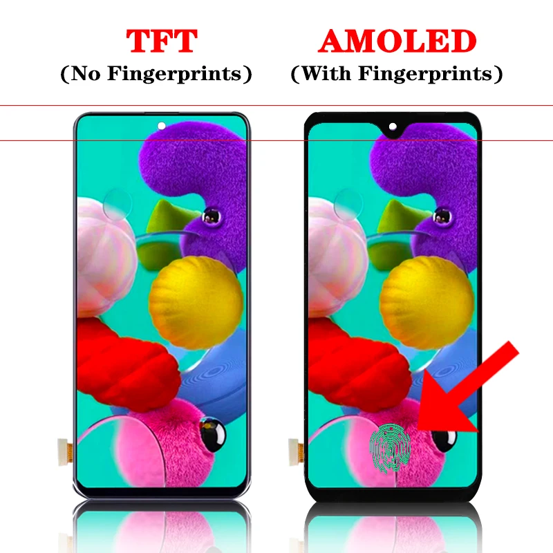 super amoled for samsung galaxy a51 a515 lcd display a515fds a515fd a515 lcd display touch screen replacement a515f display free global shipping