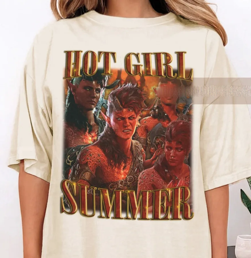 Горячая летняя футболка для девушек Karlach Baldur'S Gate рубашка Baulders Baldur