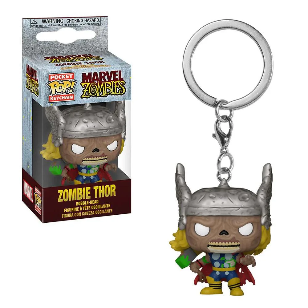 Funko Pop Marvel Zombie Thor карманные брелки виниловые фигурки игрушки поп-карман брелоки