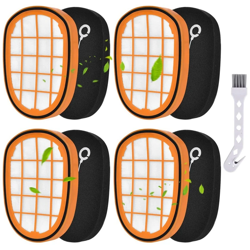 

4 Pack Filters For Speedpro Max Aqua Handheld Vacuum Cleaner FC6812 FC6813 FC6822 FC5005/01 Replacement Filters
