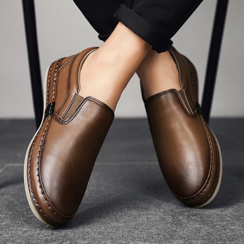 

Zapatos Hombre Men Comfortable Thick Sole Wear-resistant Skate Shoes Autumn Men Leathe Casual Shoes S13760-S13772 Morliron