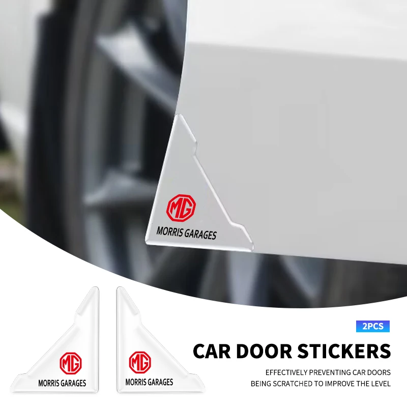 Прозрачные силиконовые накладки на дверные углы автомобиля, защитная пленка против царапин для MG ZS EZS GS Hevtor MG3 MG5 MG6