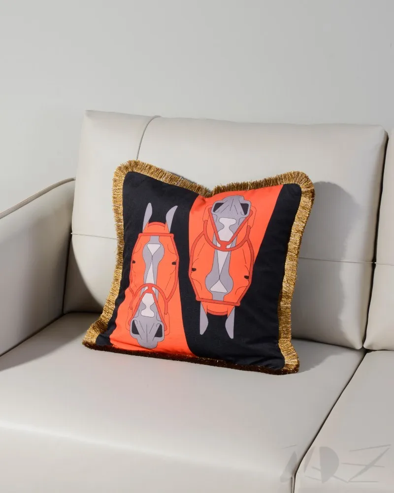 Подушка с лошадью чехол для дивана стула гостиной рисунком тела chuc декоративные