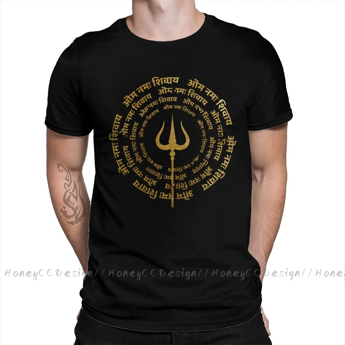 

Shiva Hindu God India Lingam T-Shirt Maha Shivaratri Wishes With God Unique Design Shirt Crewneck Cotton for Men TShirt