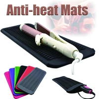 baber silicone anti heat mat hair styling tool pad for straightener curling iron heat resistant cushion salon
