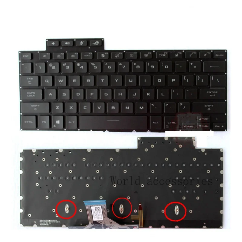 

New US/RU Backlit Keyboard for ASUS ROG Flow X13 GV301 GV301QC GV301QH GV301QH GV301QE Gaming Laptop