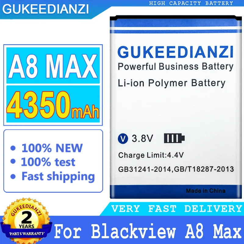

В наличии 4350mAh оригинальный GUKEEDIANZI сменный аккумулятор A 8 MAX для Blackview A8 Max A8Max аккумулятор большой мощности + номер отслеживания