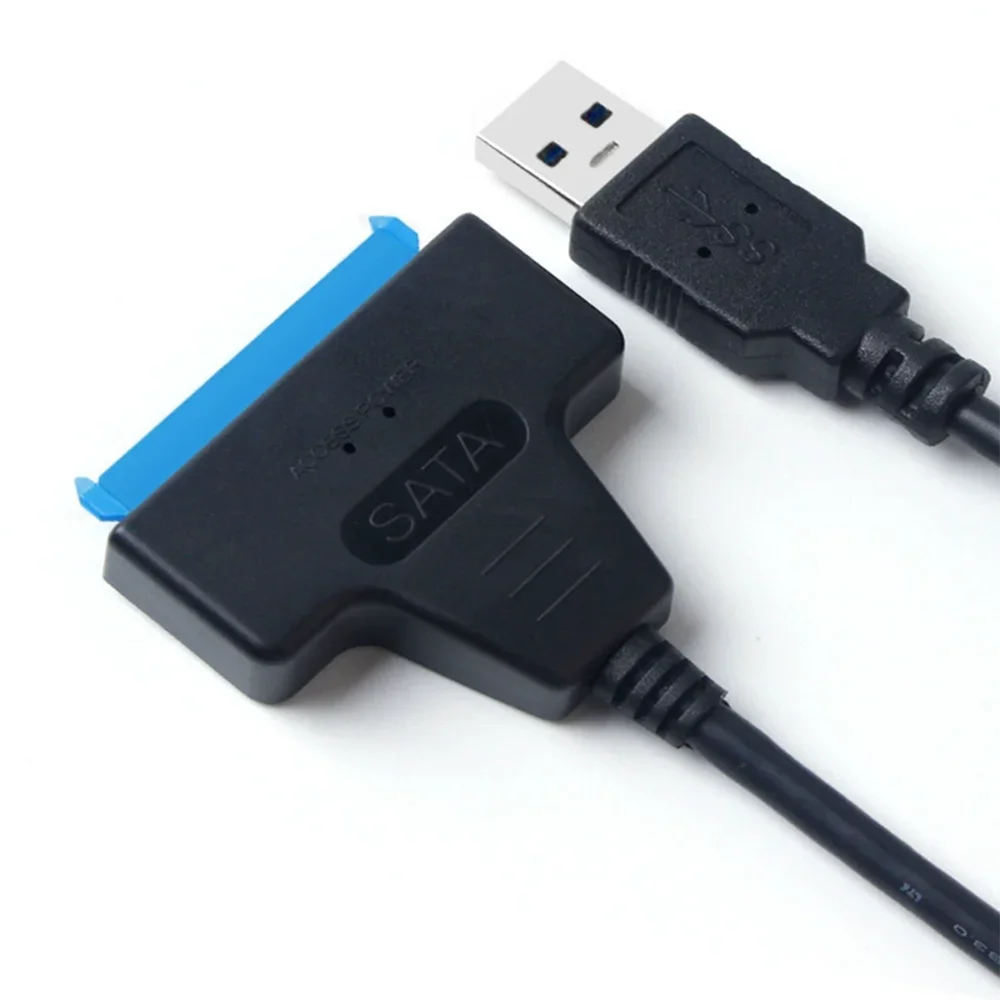 Фото 22-контактный кабель USB 3.0 к SATA Адаптер Sata к USB 3.0 Поддержка 2,5/3,5-дюймового внешнего жесткого диска SSD Жесткий диск Sata №5