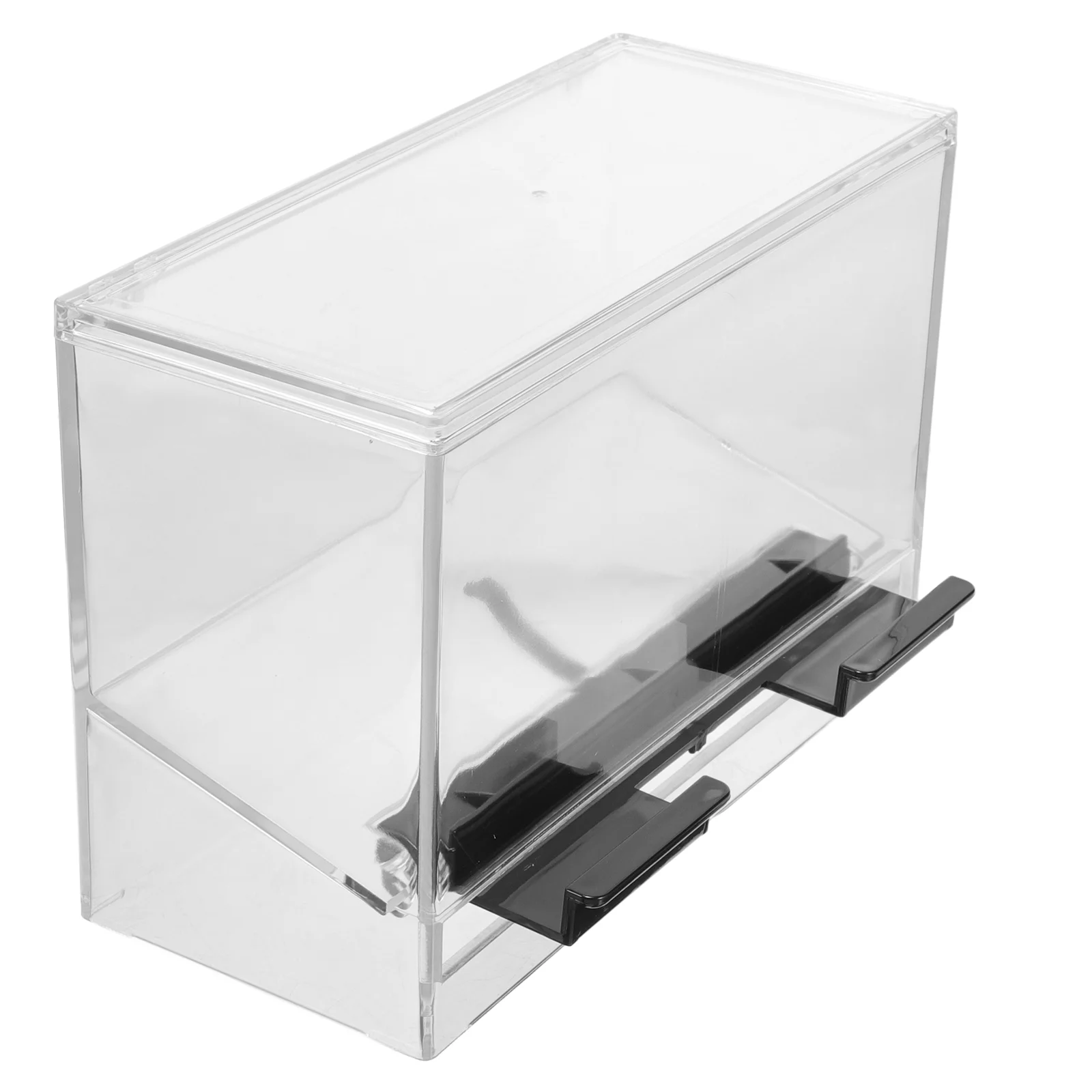 

Self-service Straw Box Dispenser Counter Drinking Dispensers Clear Coffee Pressing Storage Holder Pencils Acrylic Straws