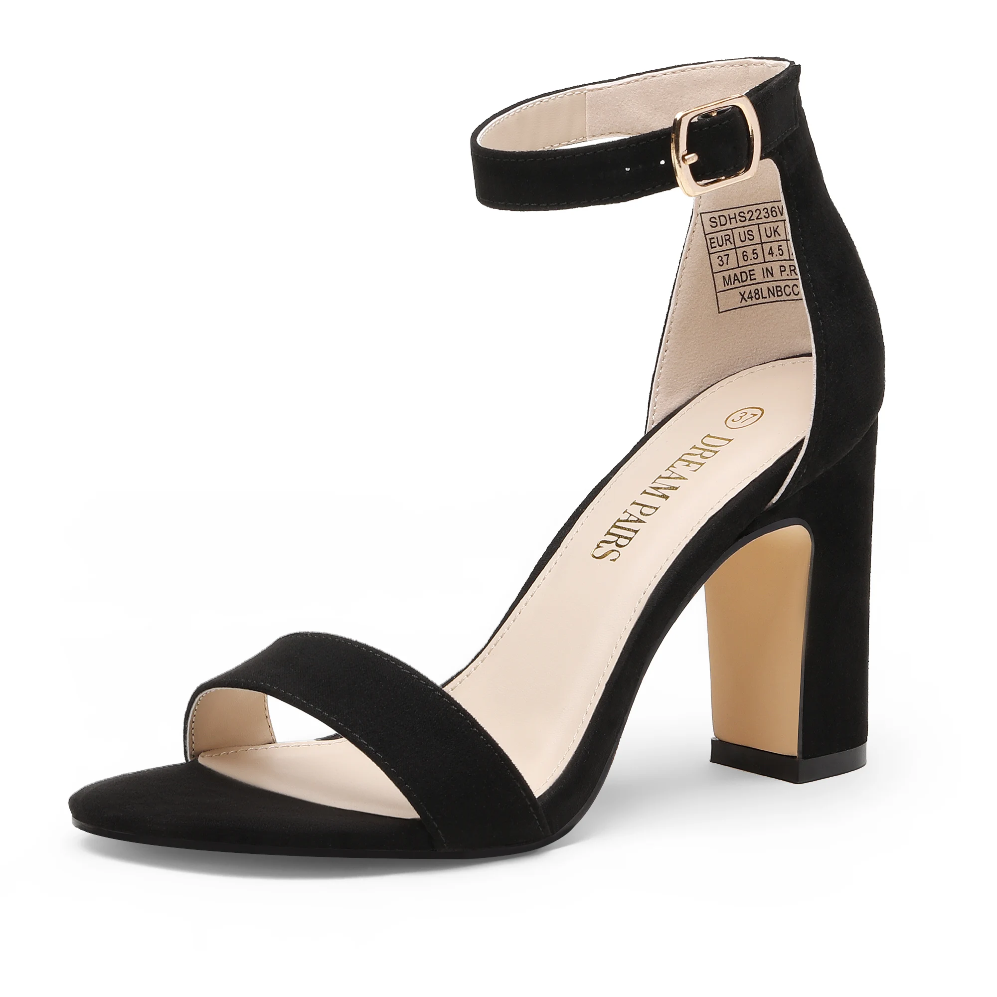 

Dream Pairs Ankle Strap Heels Women Sandals Summer Shoes Open Toe Chunky High Heels Party Dress Sandals Block Platform Pumps