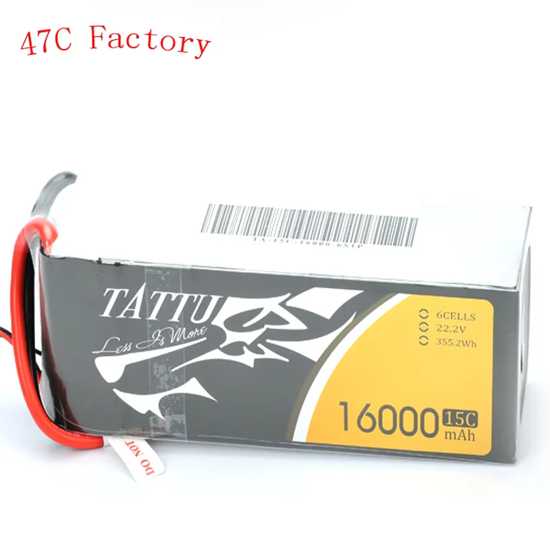 

Tattu 16000Mah 6s 22.2v agriculture uav drone cell battery crop drone lipo battery