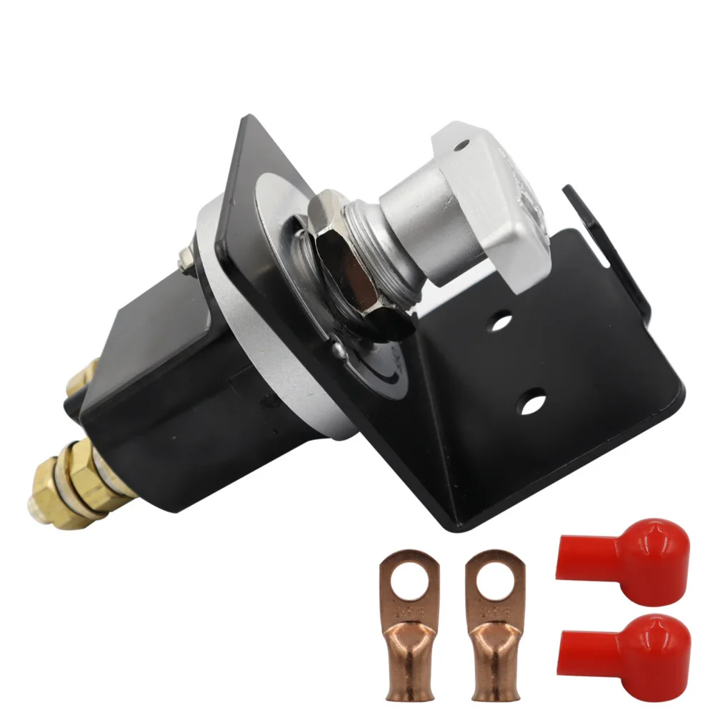 

12V RV Boat Battery Disconnect Switch With Lockout Plate Fixed Handle Isolator Power Supply Battery Kill Switch