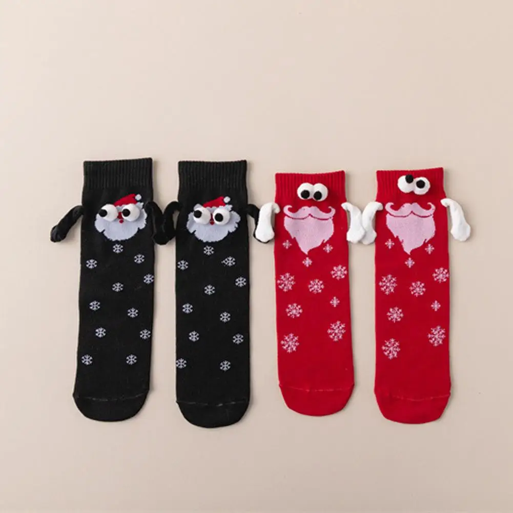 Милые рождественские носки забавные чулки с застежкой для рук наполнители