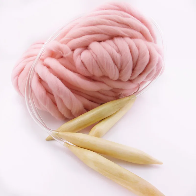 

2pcs 250g/ball Iceland Wool Yarn Super Thick DIY Hat Scarf Scarf Wool 250g Hand-woven Blanket Coarse Wool