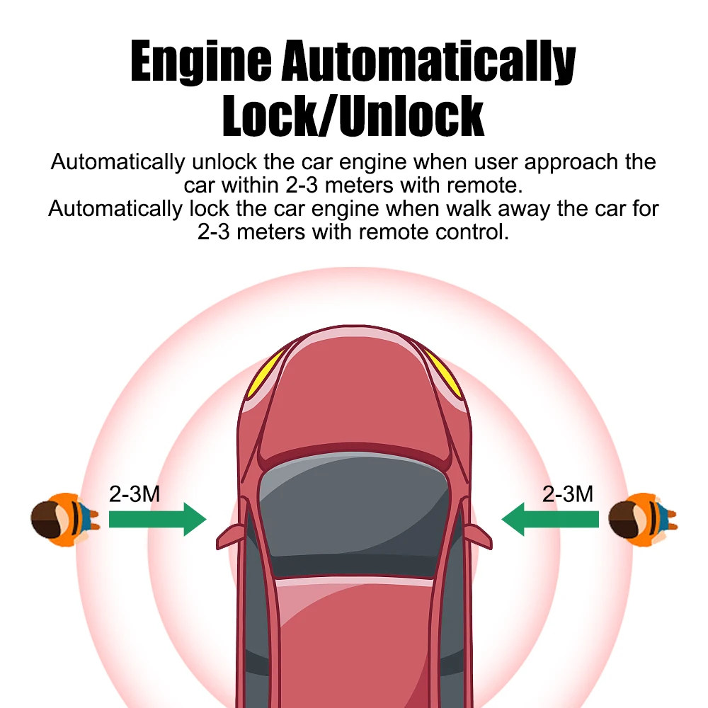2.4GHz Smart RFID Key Immobilizer Wireless Engine Lock Intelligent Circuit Cut Off Car Alarm System Anti-Hijacking - купить по