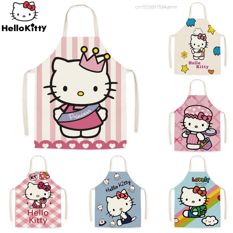 

Кухонный Фартук с мультяшным принтом «Hello Kitty»