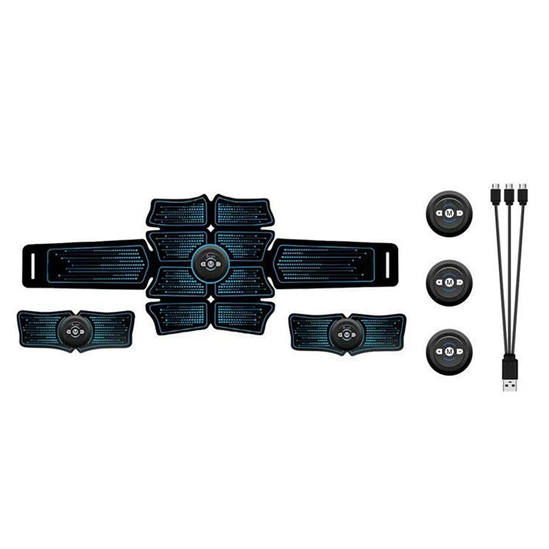 

EMS Abdominal Muscle Stimulator Trainer USB ABS Fitness Equipment Training Gear Women Men Muscles Massage