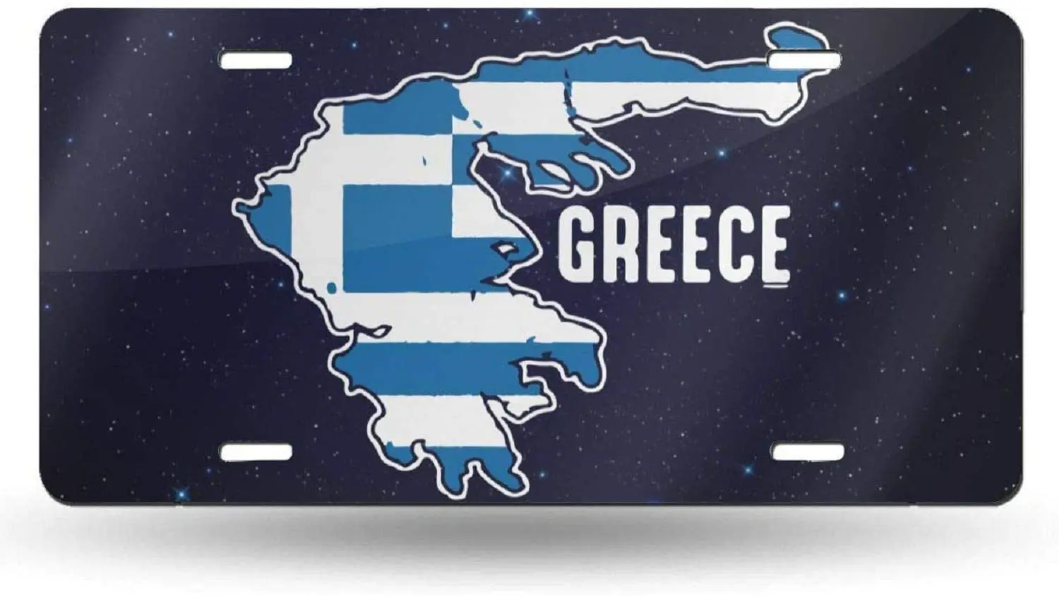 

TTDECK Greece Map Car Tag Decorative Front Plate 6 X 12 Aluminum Metal,Novelty License Plate Car Vehicle License Plate Souvenir