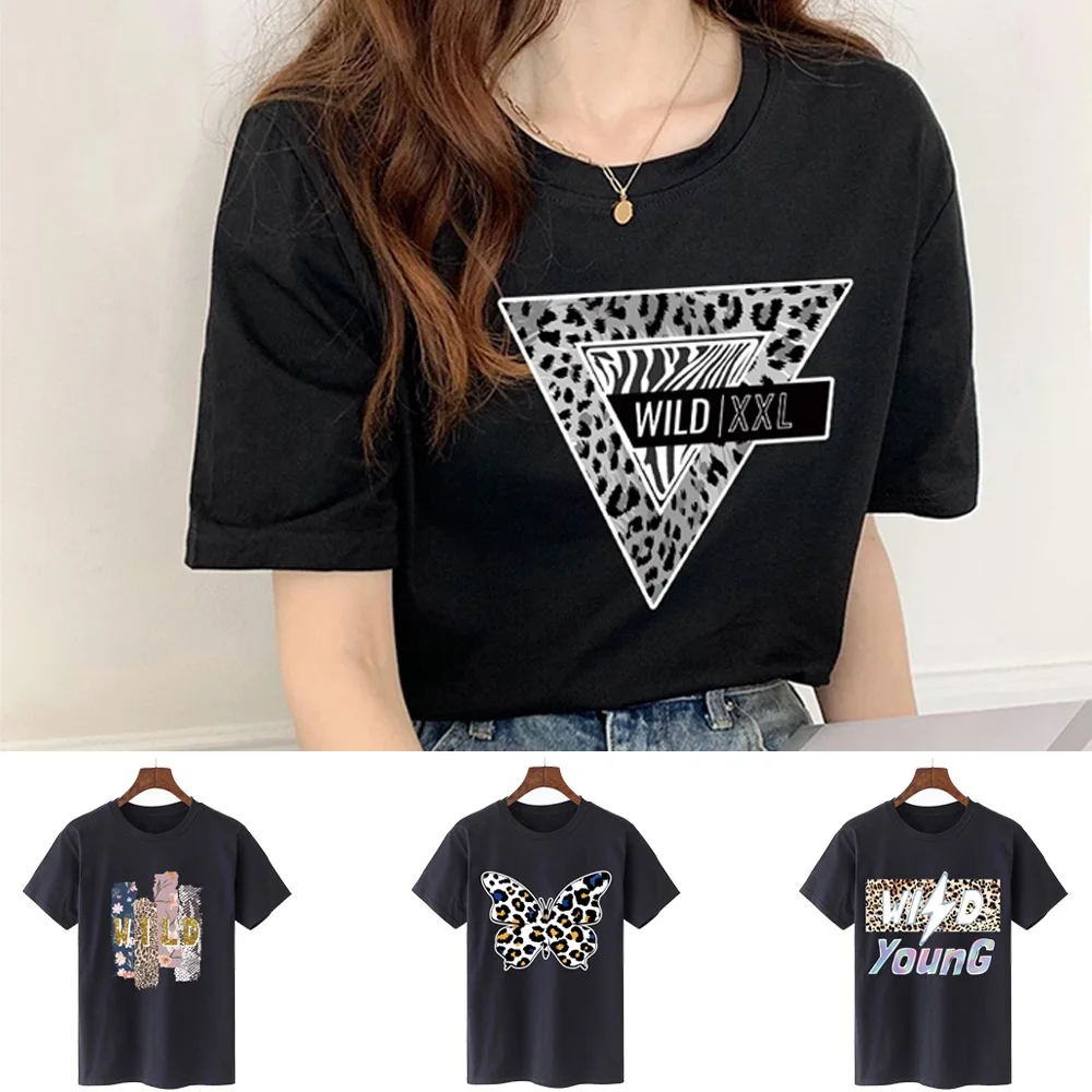 

Футболка женская с коротким рукавом, Повседневная дышащая рубашка в стиле Харадзюку, одежда с белым принтом изображений, уличная одежда, ле...