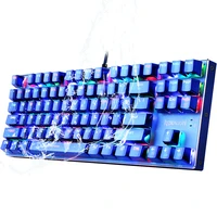 pc accessories redragon k566 mechanical keyboard with rgb backlight wired 87 keys gamer mechanical gaming keyboard