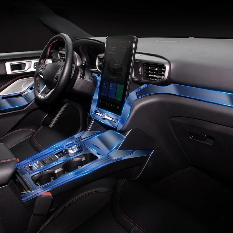 

Для Ford Explorer 2020-2021 Автомобильная внутренняя центральная консоль прозрачная фотопленка с защитой от царапин аксессуары для ремонта