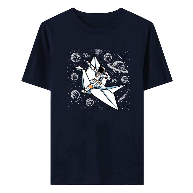 

NASA Multicolor Unisex Astronaut T-Shirt Tops & Tees