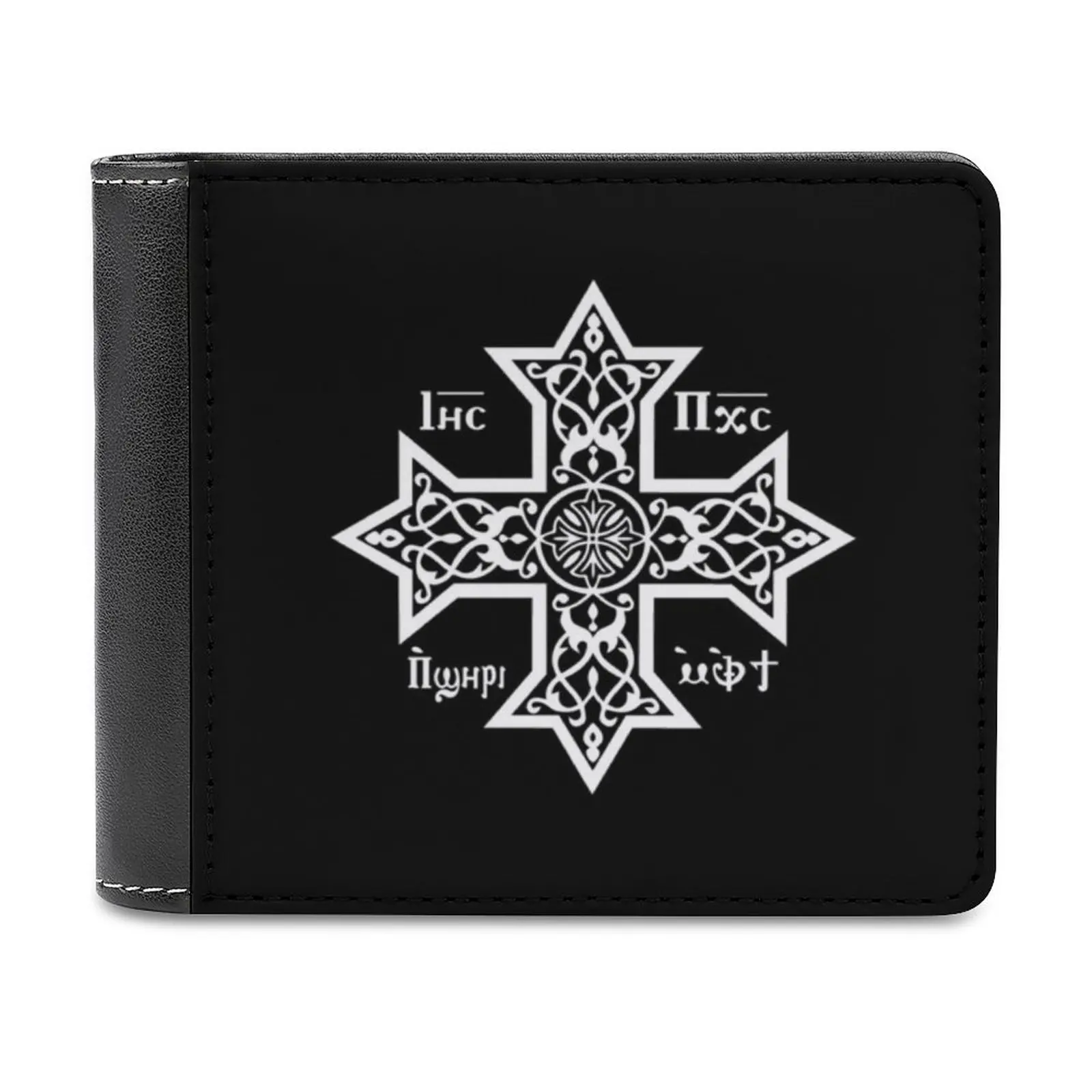 

Коптические белые персонализированные кошельки с крестом для мужчин, высококачественные женские кошельки, роскошный мужской подарок, белы...