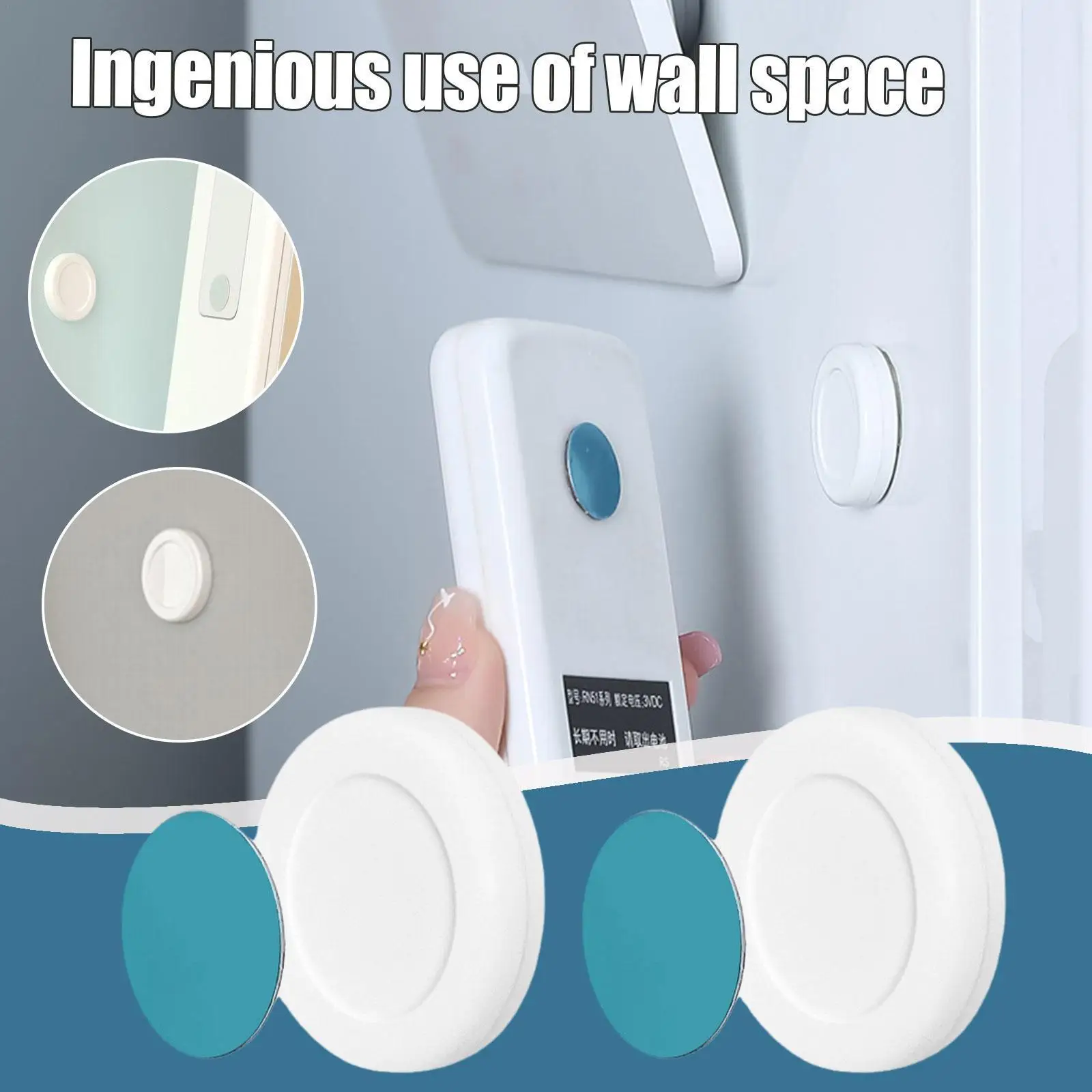 

Магнитный держатель розетки, Круглый пробойник, свободное хранилище пульта дистанционного управления, наклейка на холодильник, настенное ...